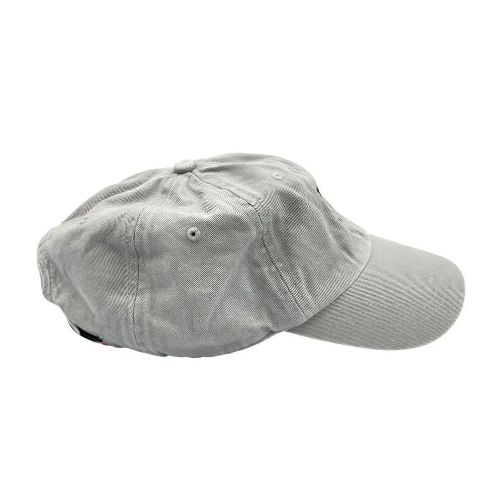 Victoria's Secret Pink VS Embroidered P Gray Cotton OS Baseball Cap Casual Hat